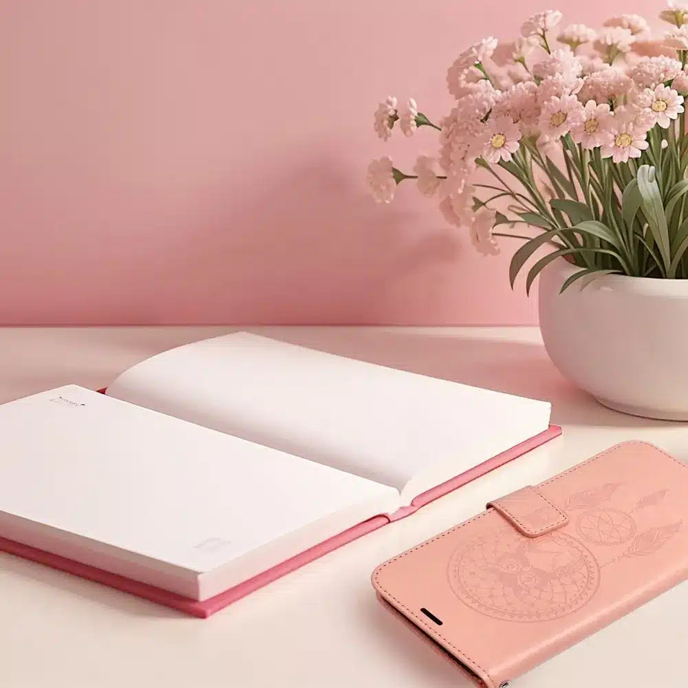 MEZZO Book case preklopna torbica za SAMSUNG GALAXY A55 5G dream catcher peach fuzz
