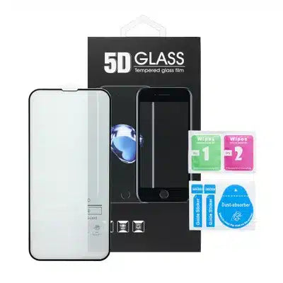 5D Full Glue Tempered Glass - za Samsung Galaxy A14 4G / A14 5G crno