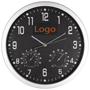 SAT ZIDNI S VLAGOMJEROM I TERMOMETROM MACMA 41238-03 CRNI