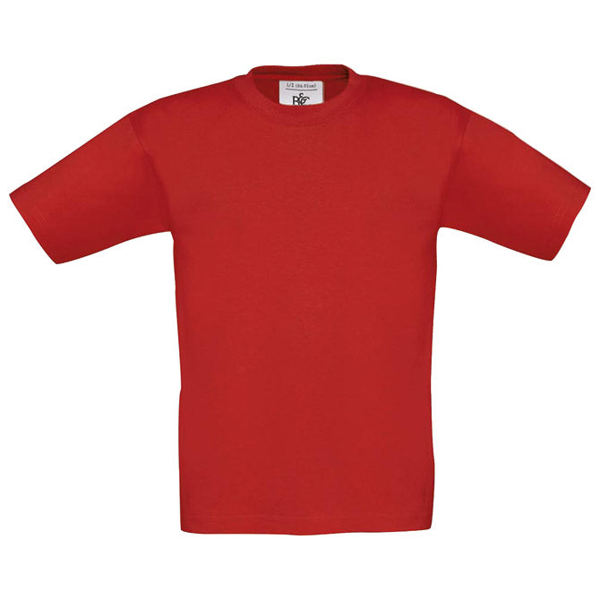 MAJICA KRATKI ROKAVI B&C EXACT KIDS 150 RDEČA 1/2