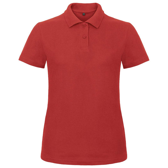 MAJICA KRATKI RUKAVI POLO B&C ID.001/WOMEN 180G CRVENA S