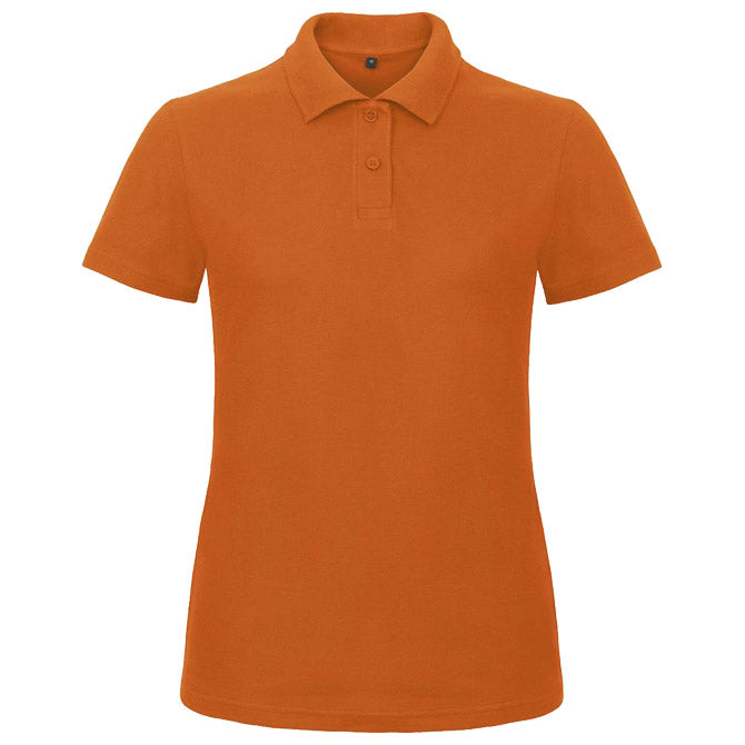MAJICA KRATKI ROKAVI POLO B&C ID.001/WOMEN 180G ORANŽNA S