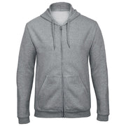 MAJICA DUGI RUKAVI ZIP B&C ID.205 270G SVIJETLO SIVA 2XL