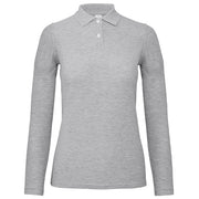 MAJICA DUGI RUKAVI POLO B&C ID.001 LSL/WOMEN 180G SVIJETLO SIVA M