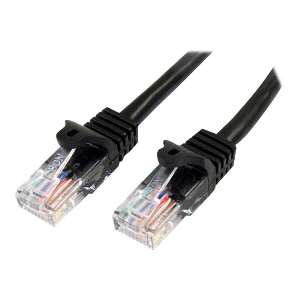 StarTech.com 45PAT5MBK kabel za umrežavanje Crno 5 m Cat5e U/UTP (UTP)