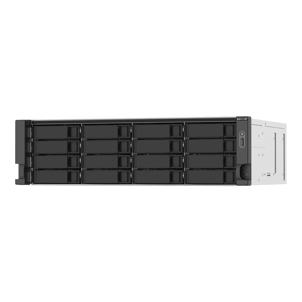QNAP TS-1673AU-RP-16G NAS poslužitelj i poslužitelj za pohranjivanje Stalak (3U) Ethernet LAN veza Crno, Sivo V1500B