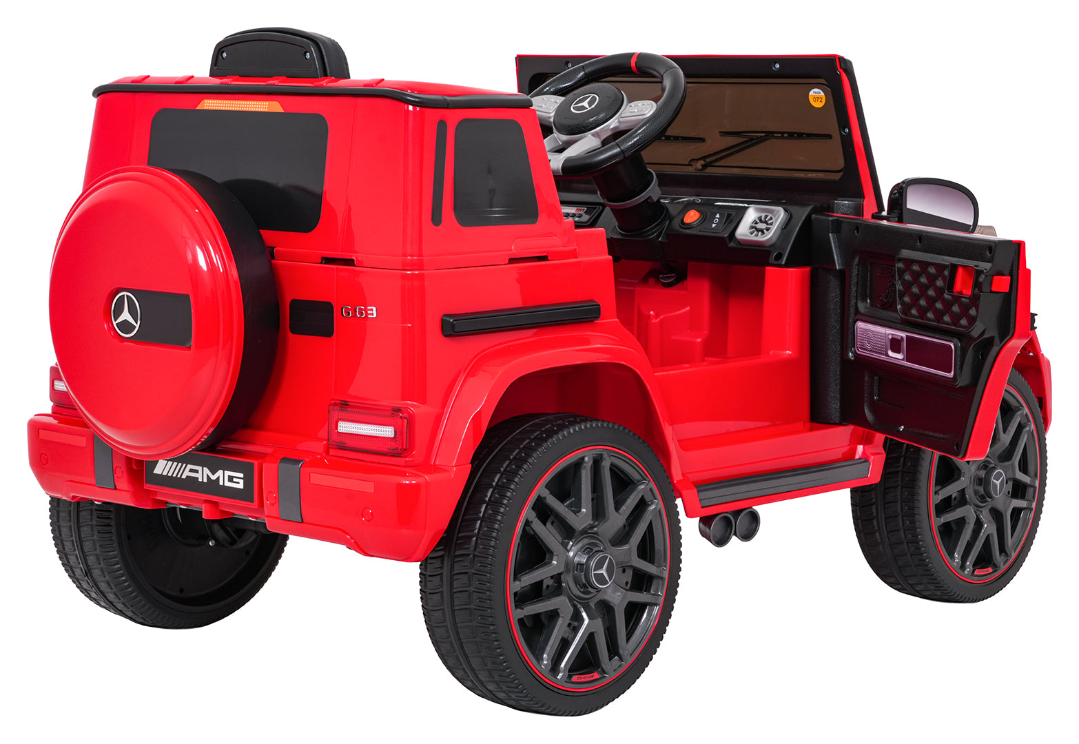 Licencirani auto na akumulator Mercedes G63 AMG LIFT - crveni