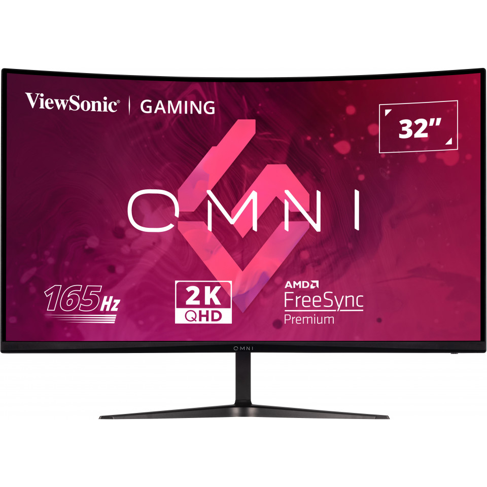 Viewsonic VX Series VX3218C-2K računalni monitor 81,3 cm (32") 2560 x 1440 pikseli Quad HD LED Srebro