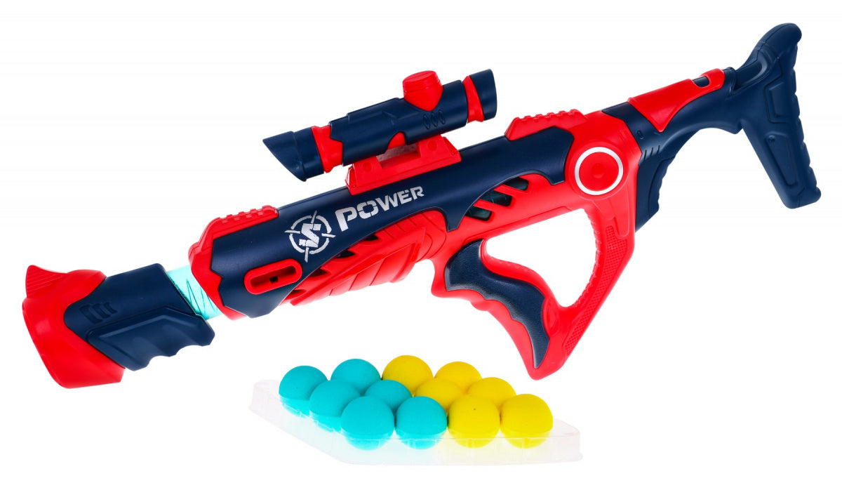 Pištolj za igru sa mekanim kuglicama Mega Pistol  - crveni