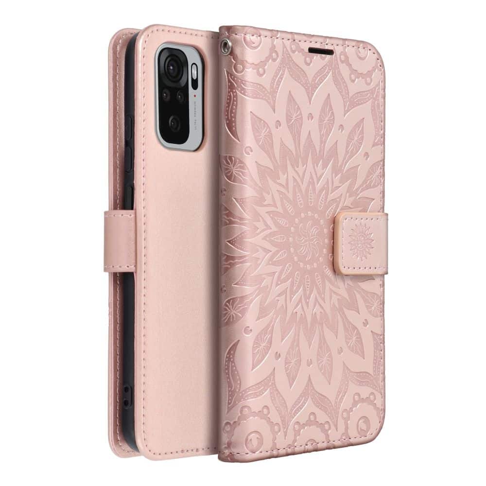 MEZZO Book case za XIAOMI Redmi 10 / 10 2022 mandala rose gold