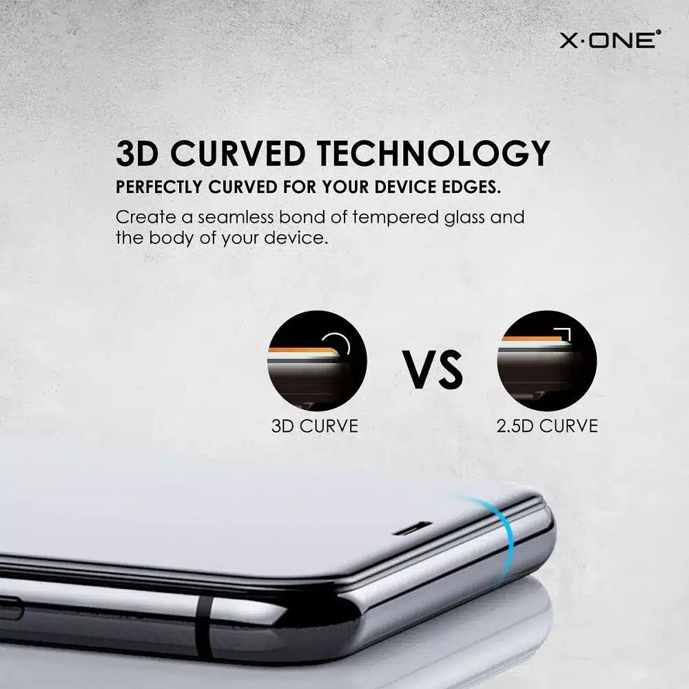 X-ONE Full Cover Extra Strong Tempered Glass Matte - za iPhone 15 Pro (puno ljepilo) crna