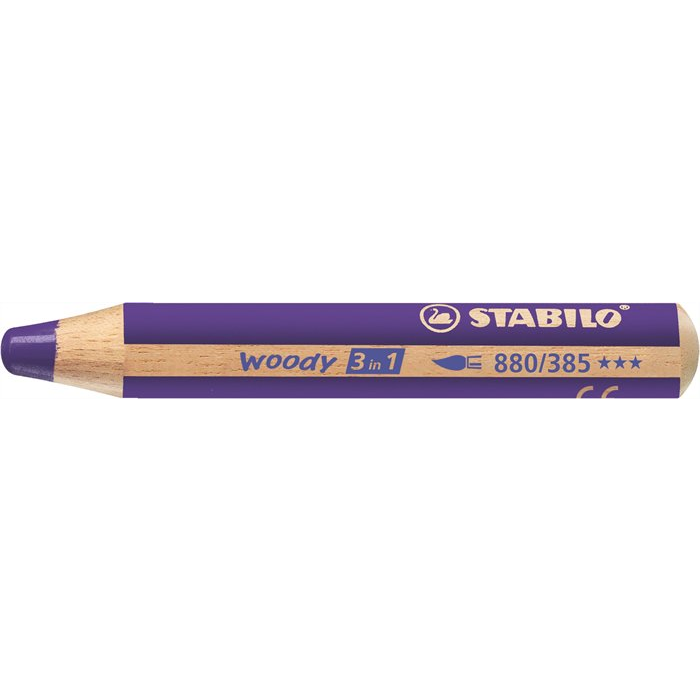 STABILO woody 3 in 1 Ljubičasto 1 kom