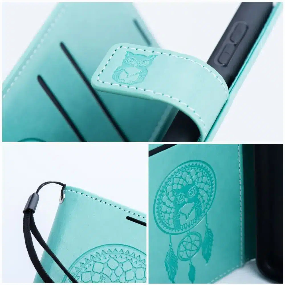 MEZZO Book case preklopna torbica za XIAOMI Redmi Note 12S dream catcher zelena