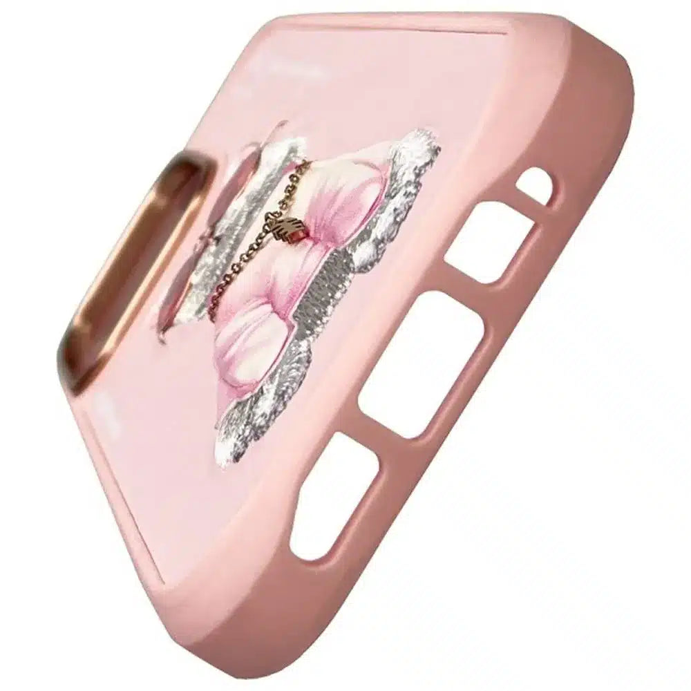 NIMMY GLASSES COOL CAT maskica za iPhone 16 Pro pink