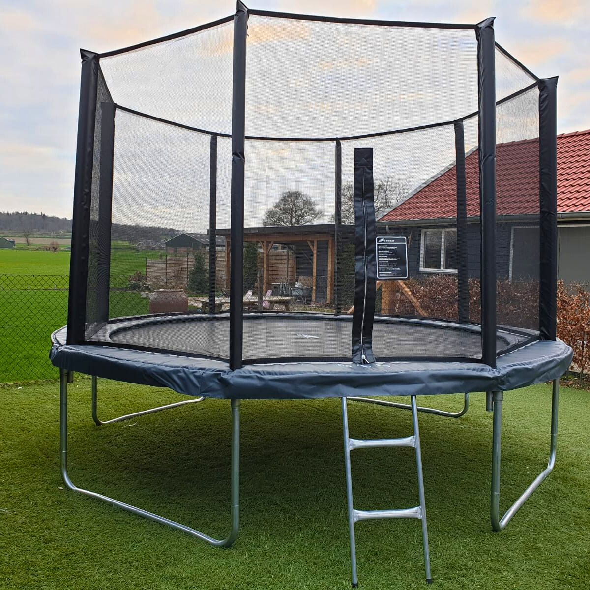 Akrobat Orbit trampolin – obiteljski trampolin za dvorište 427-cm-antracit