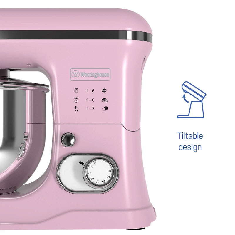 Westinghouse Retro Pink stoječi mešalnik