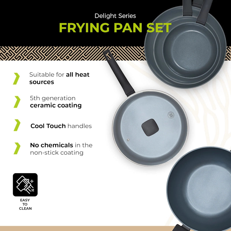BE Living Set 5 tava Delight Black