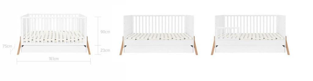 Bellamy Lotta krevet 140x70 cm, white