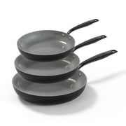 BE Living Set tava Essential Black 20-24-28 cm