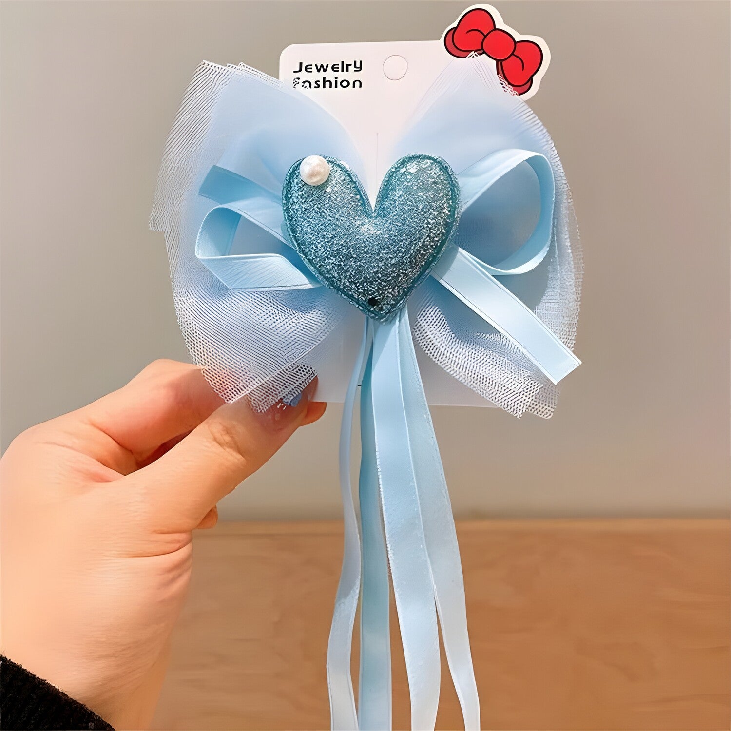 Ukrasna kopča za kosu Heart - Plava KP38387
