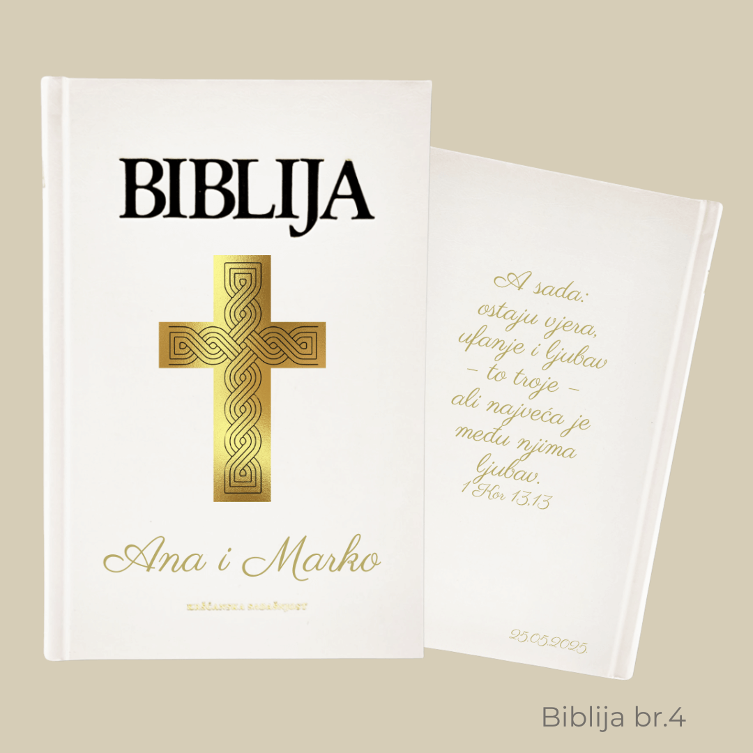 Personalizirana Biblija - Savršen poklon za vjenčanje ili useljenje u novi dom