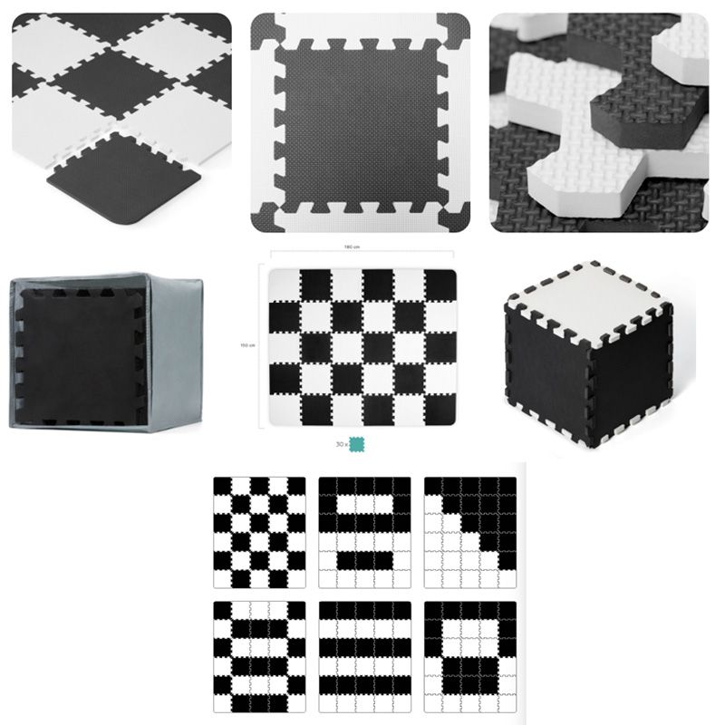 Kinderkraft puzzle LUNO, crne