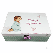 Unikatne kutije za krštenje, rođendan – Poklon koji čuva najposebnije uspomene djevojčica - 8. 20x30x10cm - 15446