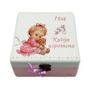🎁 Personalizirana Kutija Uspomena – Savršen Poklon za Krštenje, Rođenje ili Prvi Rođendan Š165131