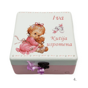 Personalizirana Kutija uspomena za djevojčice – Savršen poklon za rođenje, sv. krštenje ili prvi rođendan - 4. 165131