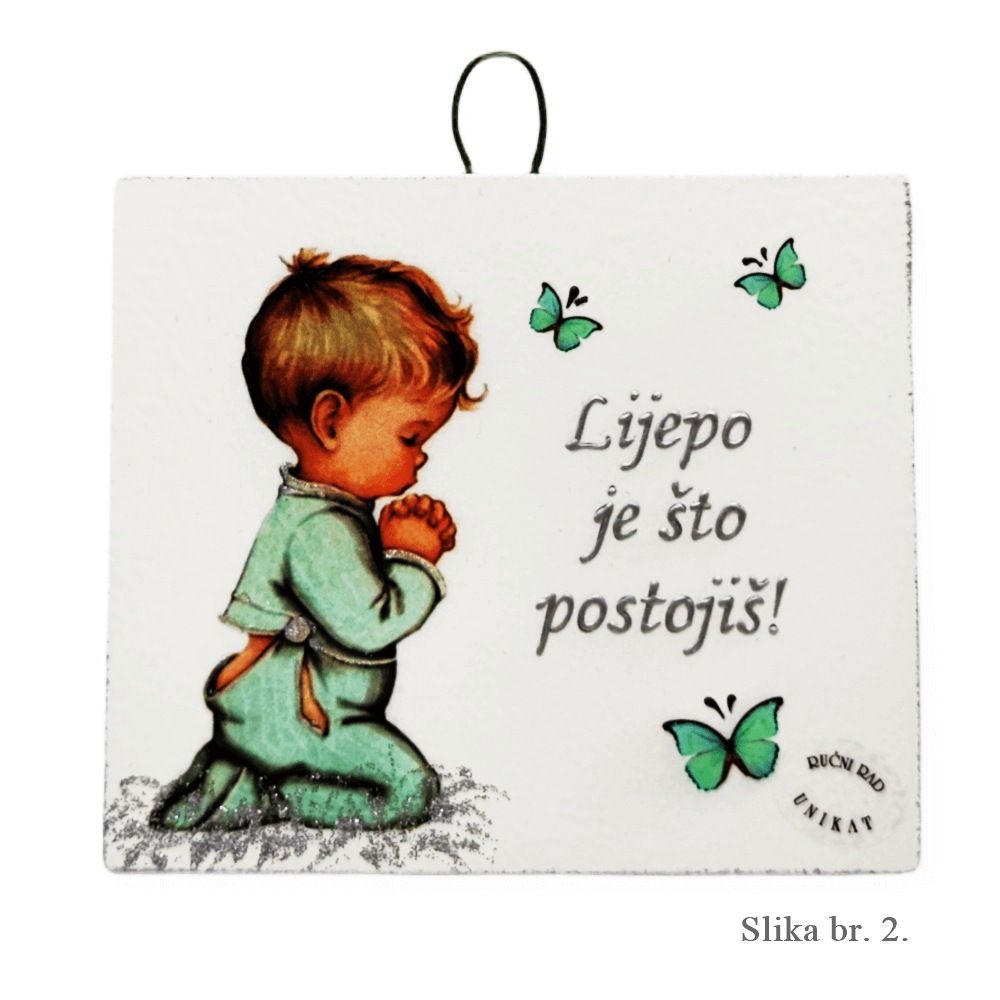 Poklon za Krštenje, rođendan ili rođenje djeteta – Unikatne slike s porukom