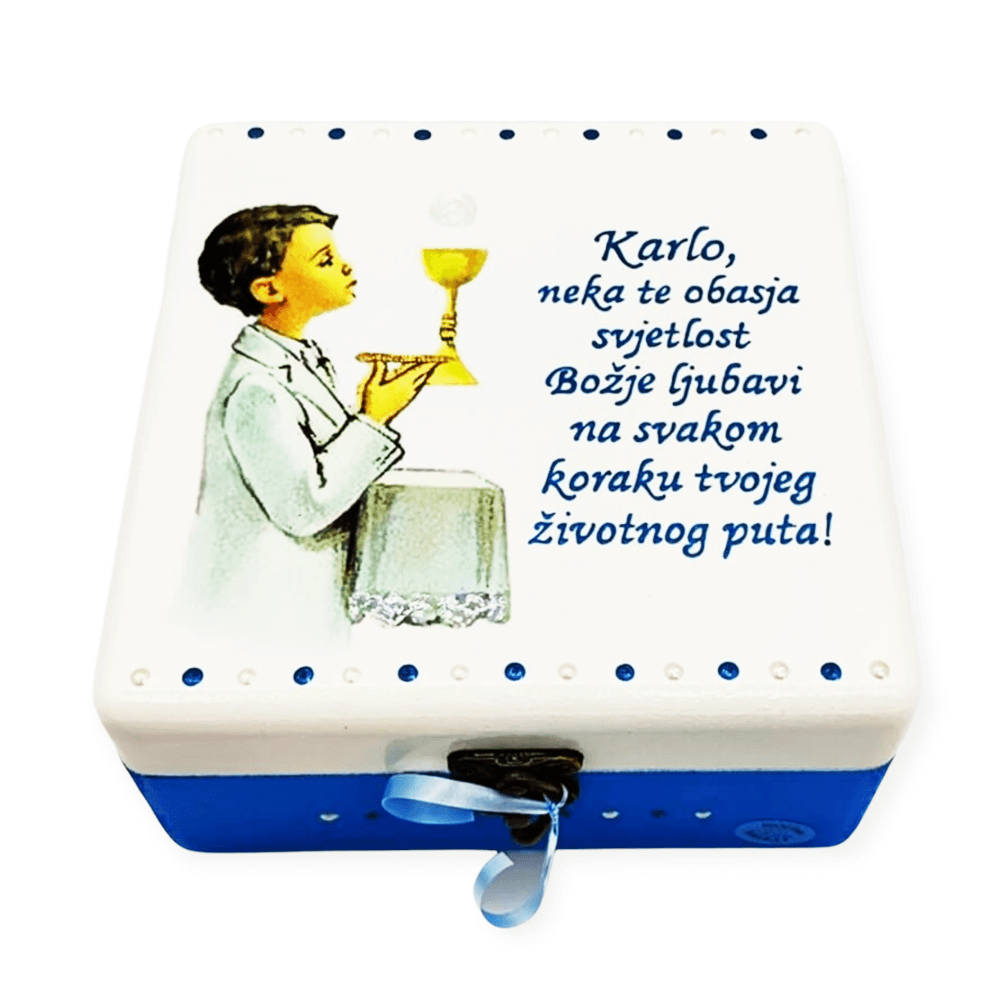 Unikatne kutije za Prvu Pričest – Poklon s dušom za nezaboravne trenutke - 16x16x10cm -16526