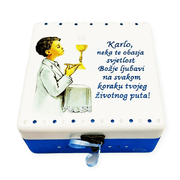 Unikatne kutije za Prvu Pričest – Poklon s dušom za nezaboravne trenutke - 16x16x10cm -16526