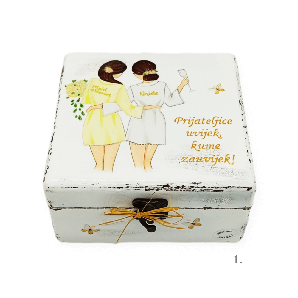 🎁 Personalizirane kutije uspomena za vjenčane kumove – poklon s emocijama i trajnom uspomenom - 1.- 165157