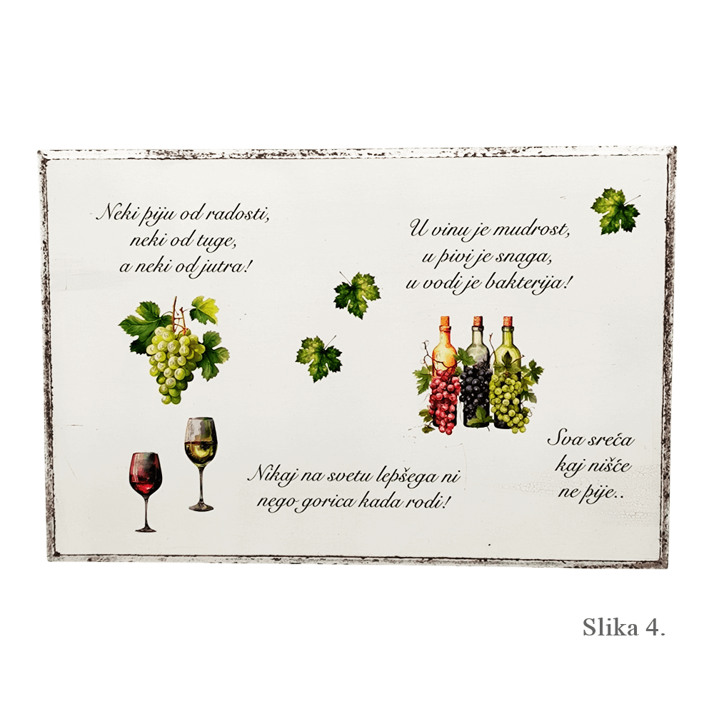 Unikatne zidne slike za ljubitelje vinograda i tradicije! - 4. U vinu je mudrost