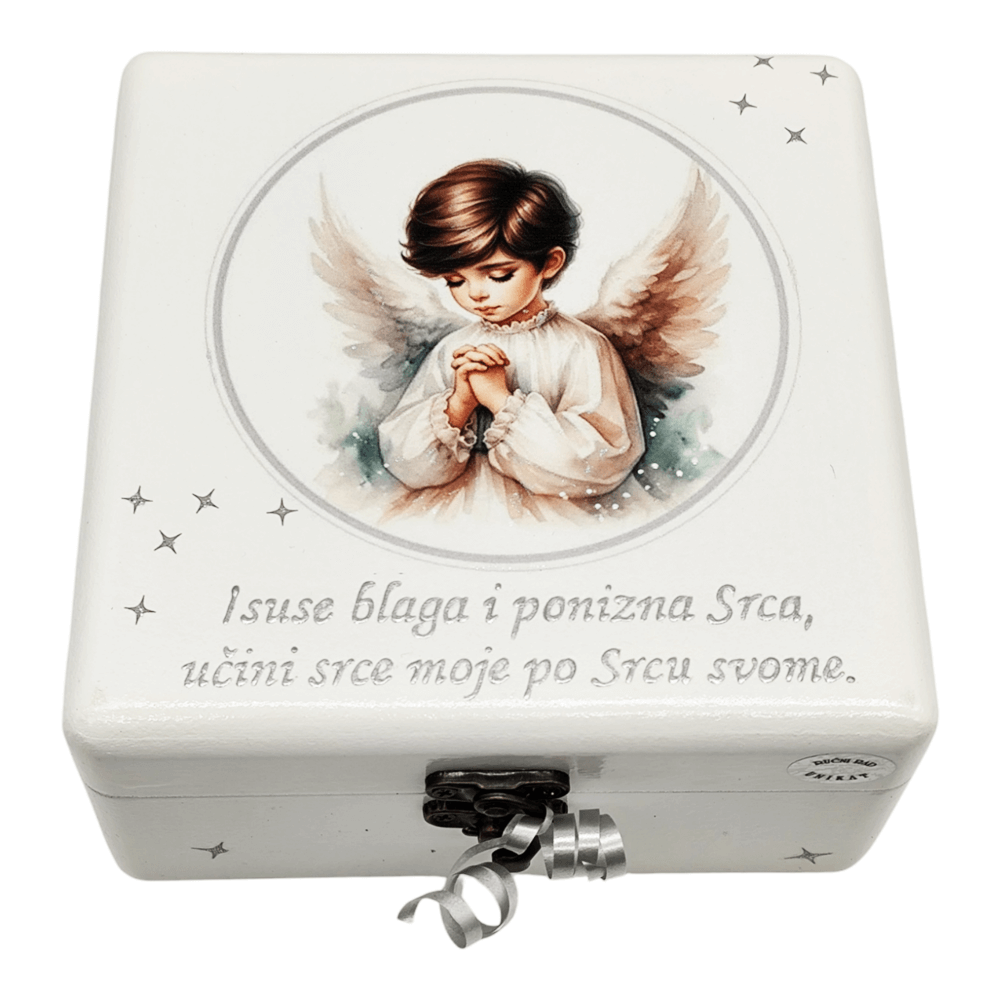 🕊️ Unikatna Kutija za Prvu Pričest – Savršena Uspomena za Poseban Dan  Š165208