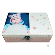 Kutija uspomena personalizirana imenom - poklon za rođenje, krštenje ili rođendan djeteta - 25. 20x30x10cm - 18023