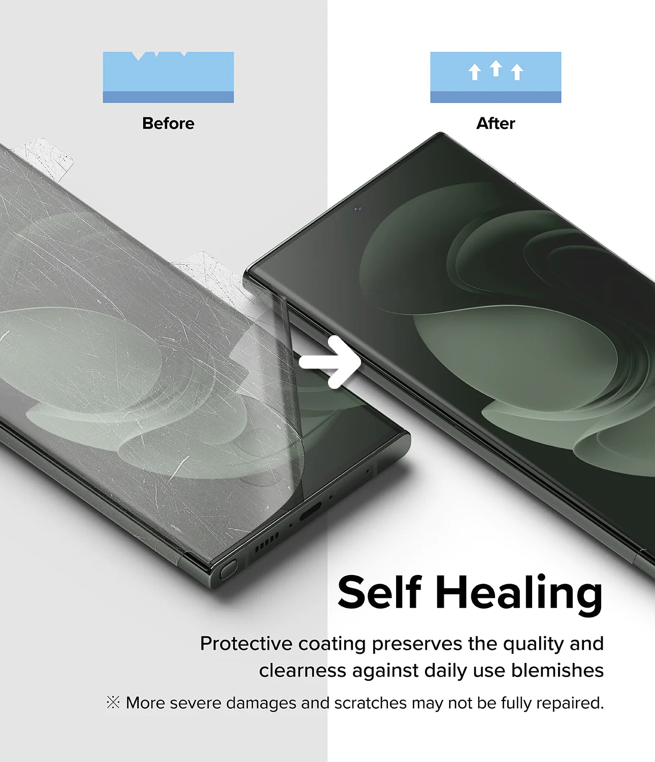 Ringke - Dual Easy WingFull (2 kom) za Samsung Galaxy S23 Ultra - prozirno