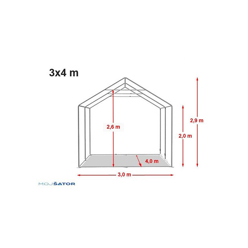Skladišni šator NEO 550 g/m²