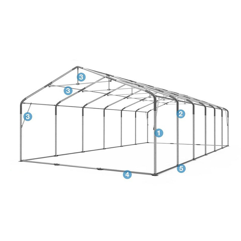 Šator skladišni XXL Profesional 4m - 4x16m