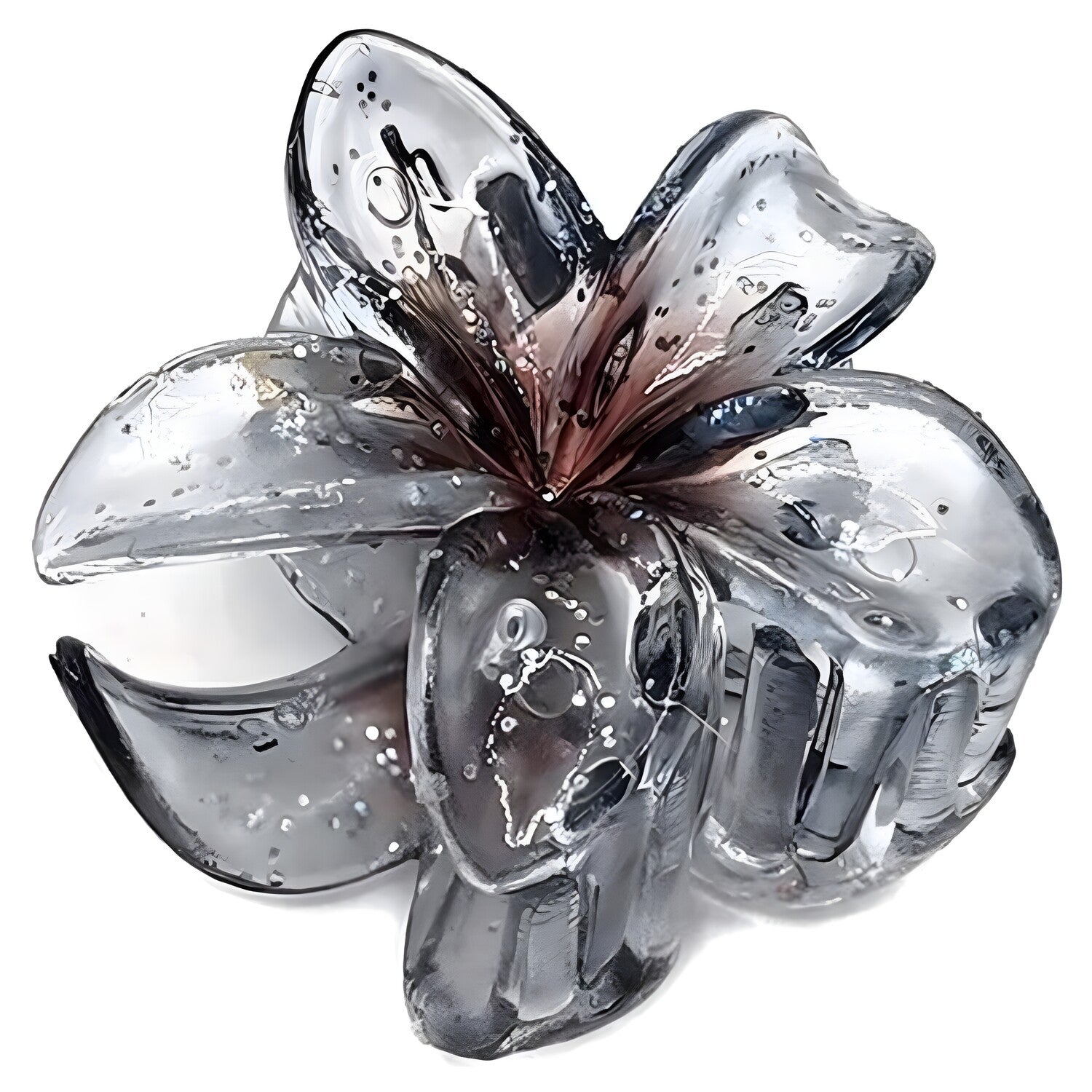 Kopča za kosu Flower - Crna KP39306
