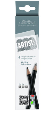 Umjetničke grafitne olovke Cretacolor artist studio 6 kom u kartonskoj kutiji