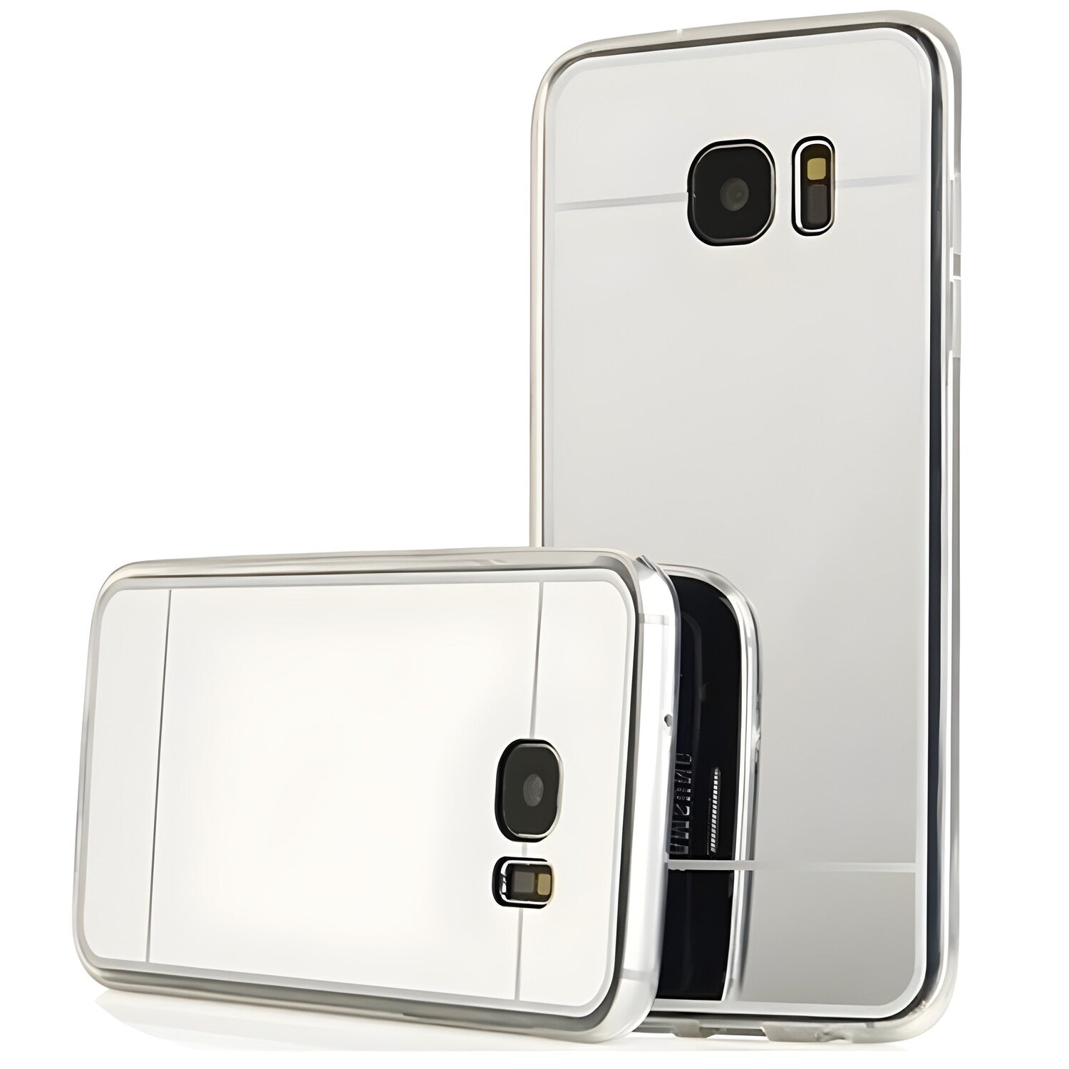 Sjajna ogledalska futrola za Samsung Galaxy S7 - Srebrna KP19666