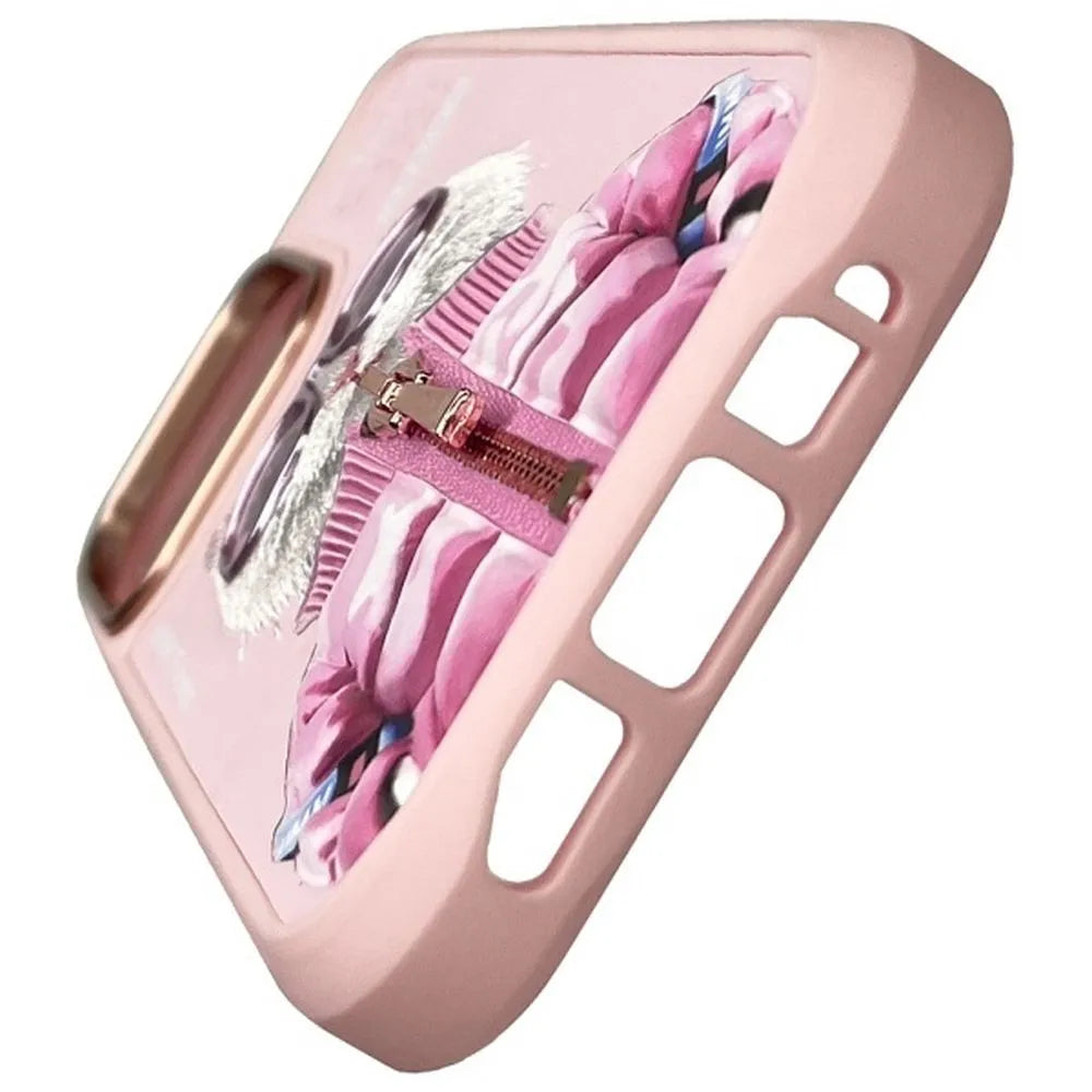 NIMMY COOL & CUTE 2.0 maskica s motivom mačke za iPhone 16 Pro - pink