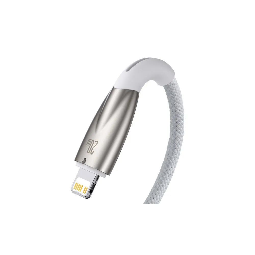 BASEUS kabel Type C za Apple Lightning 8-pin Power Delivery 20W Glimmer Series CADH000102 2m bijeli