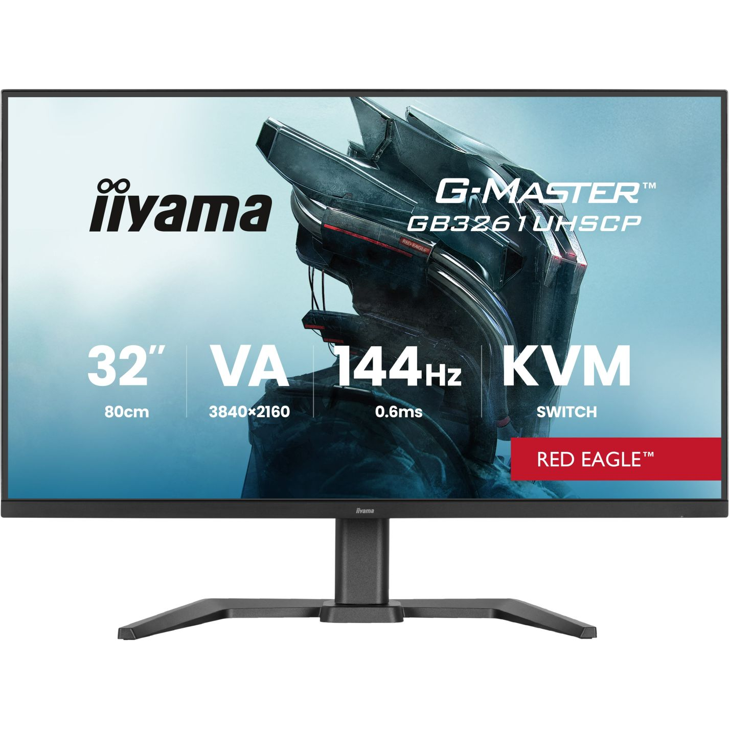 iiyama G-MASTER GB3261UHSCP-B1 računalni monitor 80 cm (31.5") 3840 x 2160 pikseli 4K Ultra HD LED Crno