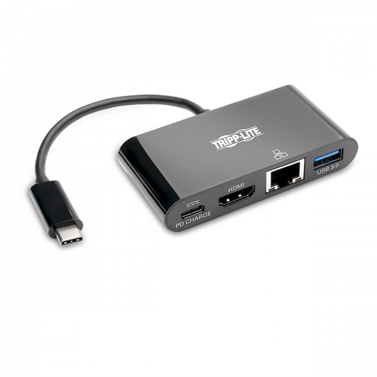 Tripp Lite U444-06N-H4GUBC priključna stanica i replikator porta za prijenosno računalo USB 3.2 Gen 2 (3.1 Gen 2) Type-C Crno