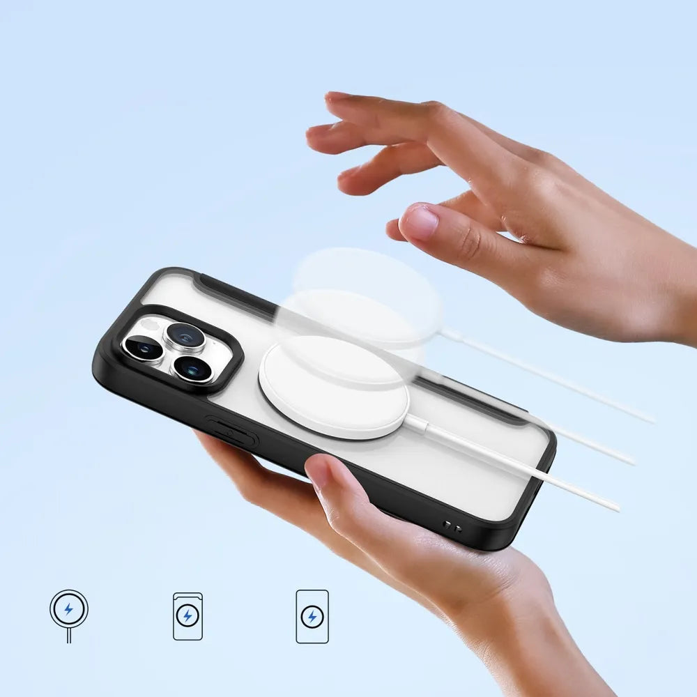 DUX DUCIS Skin X Pro – MagSafe kompatibilna preklopna torbica za Apple iPhone 15 Pro Max crna