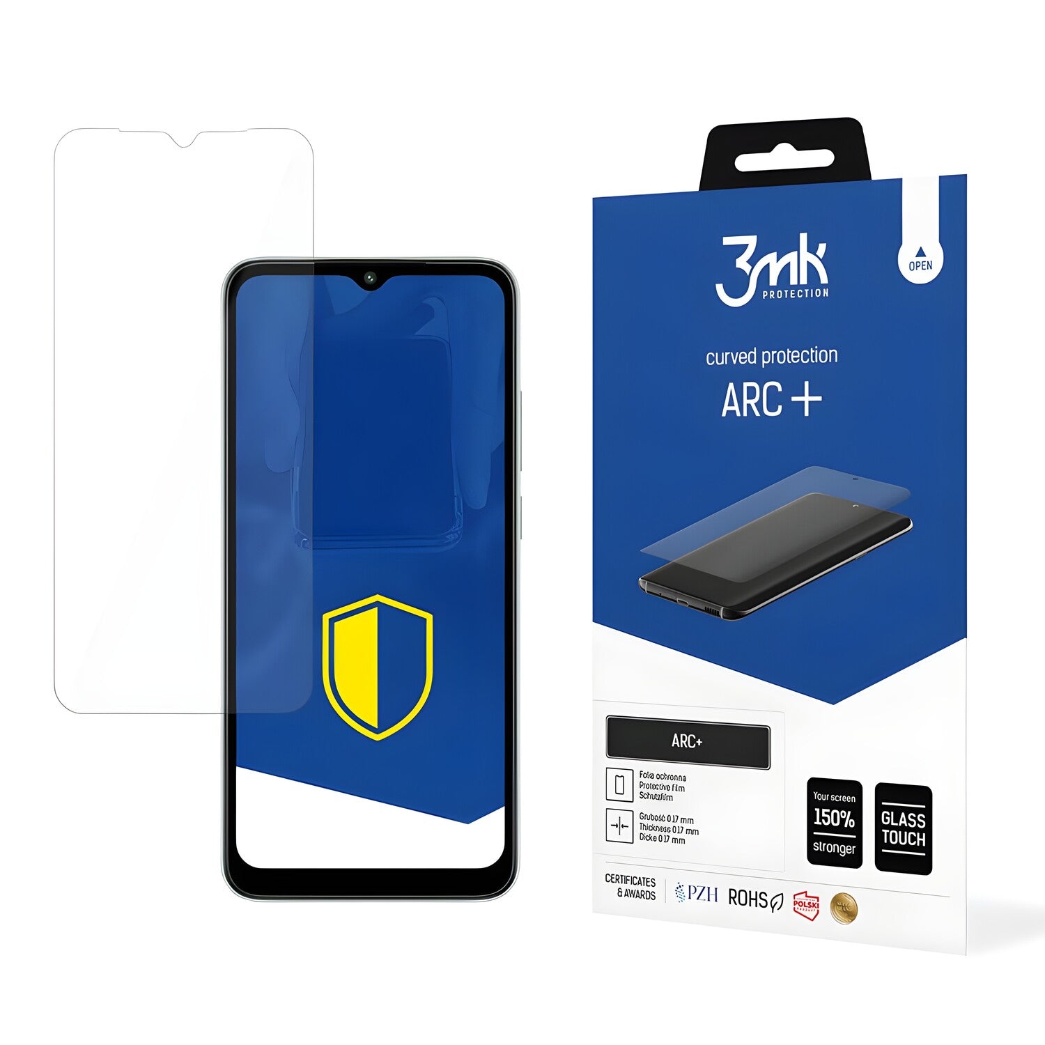 3mk Arc+ zaštitna folija za Xiaomi Redmi A1/Redmi A1 Plus - Prozirna KP22562