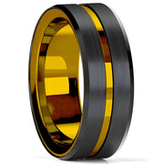 Prsten AR-32121 - Crna / Zlatna / 59mm KP32121
