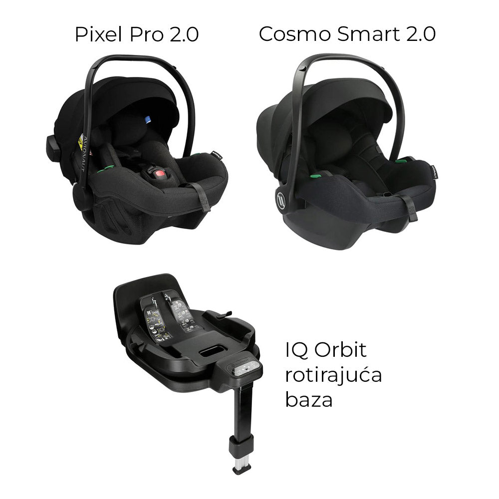 Dječja kolica Bebetto Flavio Choco PRO 02/BRM 2u1